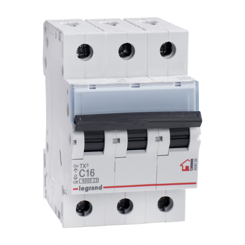 404056 AVTOMAT 3X16A C 6kA LEGRAND