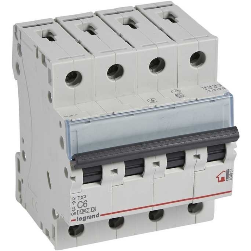 404067 AVTOMAT 4X6A C 6kA LEGRAND