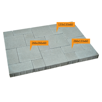 Səki daşı İçəri şəhər 266x266x60 mm