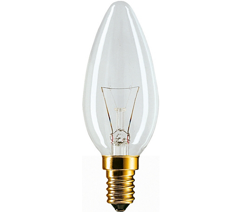 LAMPA PHILIPS 40VT E14 SEFFAF BUJI 410LMN