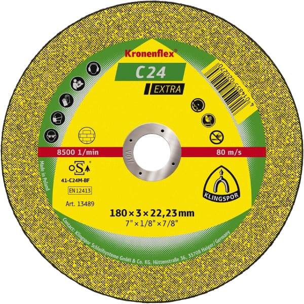 KLİNGSPOR stone cutting disc  180 x 3 x 22.23 mm