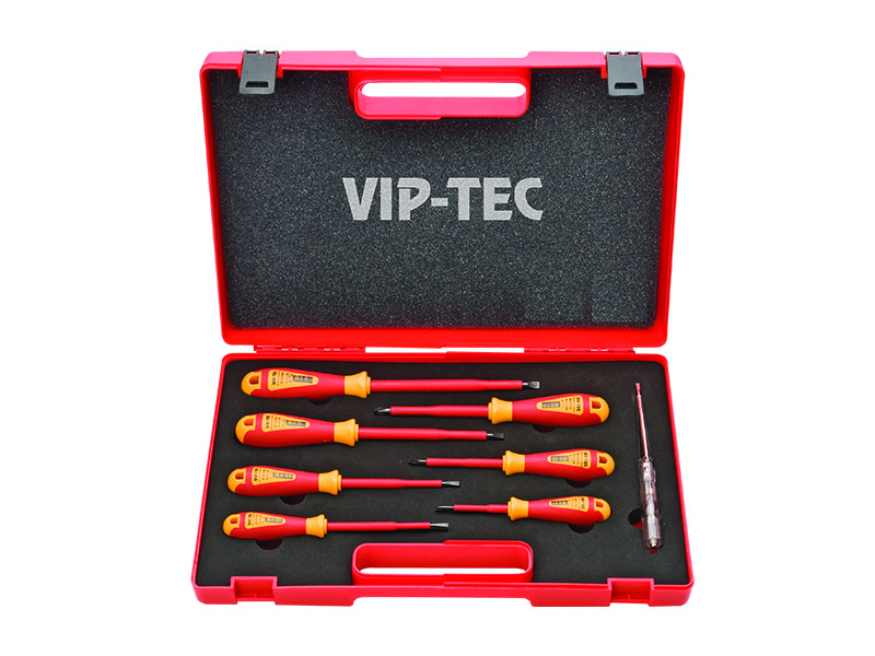 VİP-TEC 1000V İzolyasiyalı vintaçan seti 8 parça 