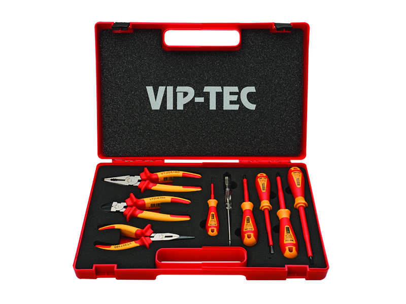 VİP-TEC 1000V izolyasiyalı Kəlbətin - vintaçan seti 9 parça 