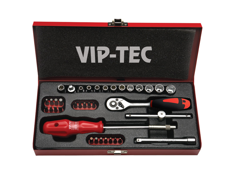 VİP-TEC  1/4″ Lokma və bits seti 37 parça 