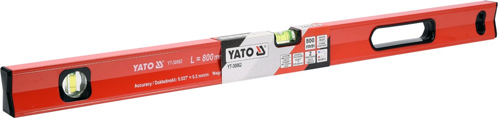YATO YT-30062 Maqnitli SƏVİYYƏ su tərəzisi 800 mm 2 LİBELLE