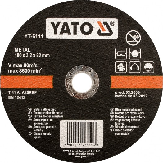 YATO YT-5922 METAL KƏSİCİ DİSK