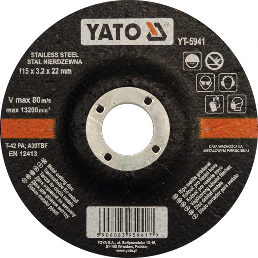 YATO YT-5941 INOX KƏSİM DİSKİ