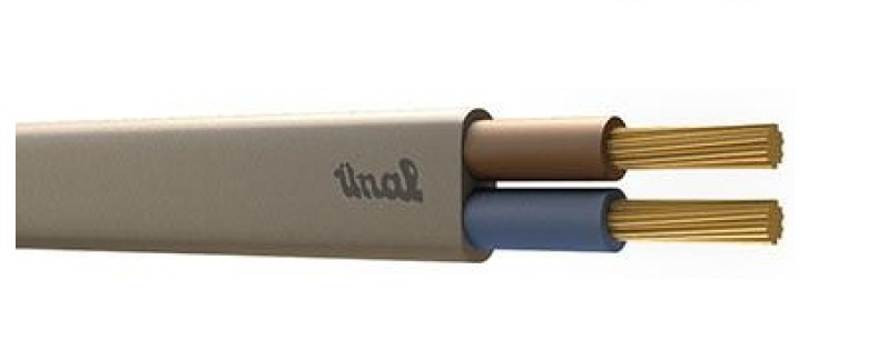 KABEL ÜNAL H05VVH2-F 2X2,5 MM²