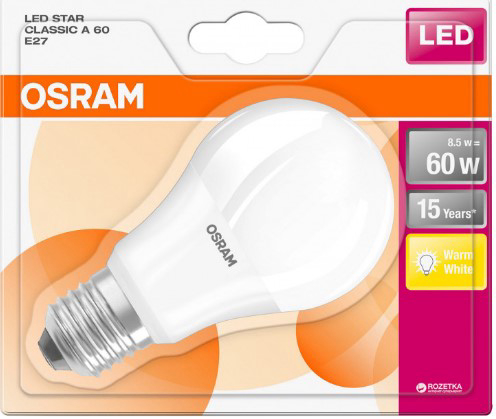 LAMPA OSRAM 10W/827 E27 LED (60W) KLASSIK